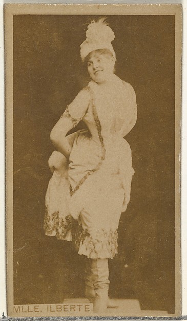 W. Duke, Sons & Co., Mlle. Ilberte, from the Actors and Actresses series (N145-8) issued by Duke Sons & Co. to promote Duke Cigarettes