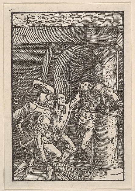 Albrecht Altdorfer, The Flagellation of Christ, from "The Fall and Salvation of Mankind Through the Life and Passion of Christ"
