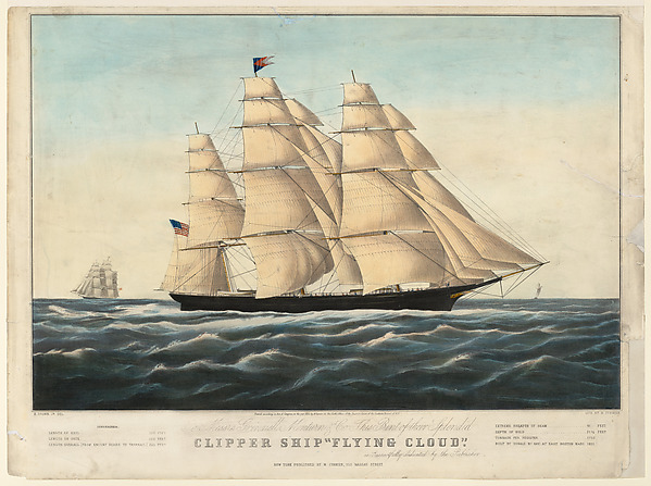 James E. Buttersworth, Clipper Ship "Flying Cloud"