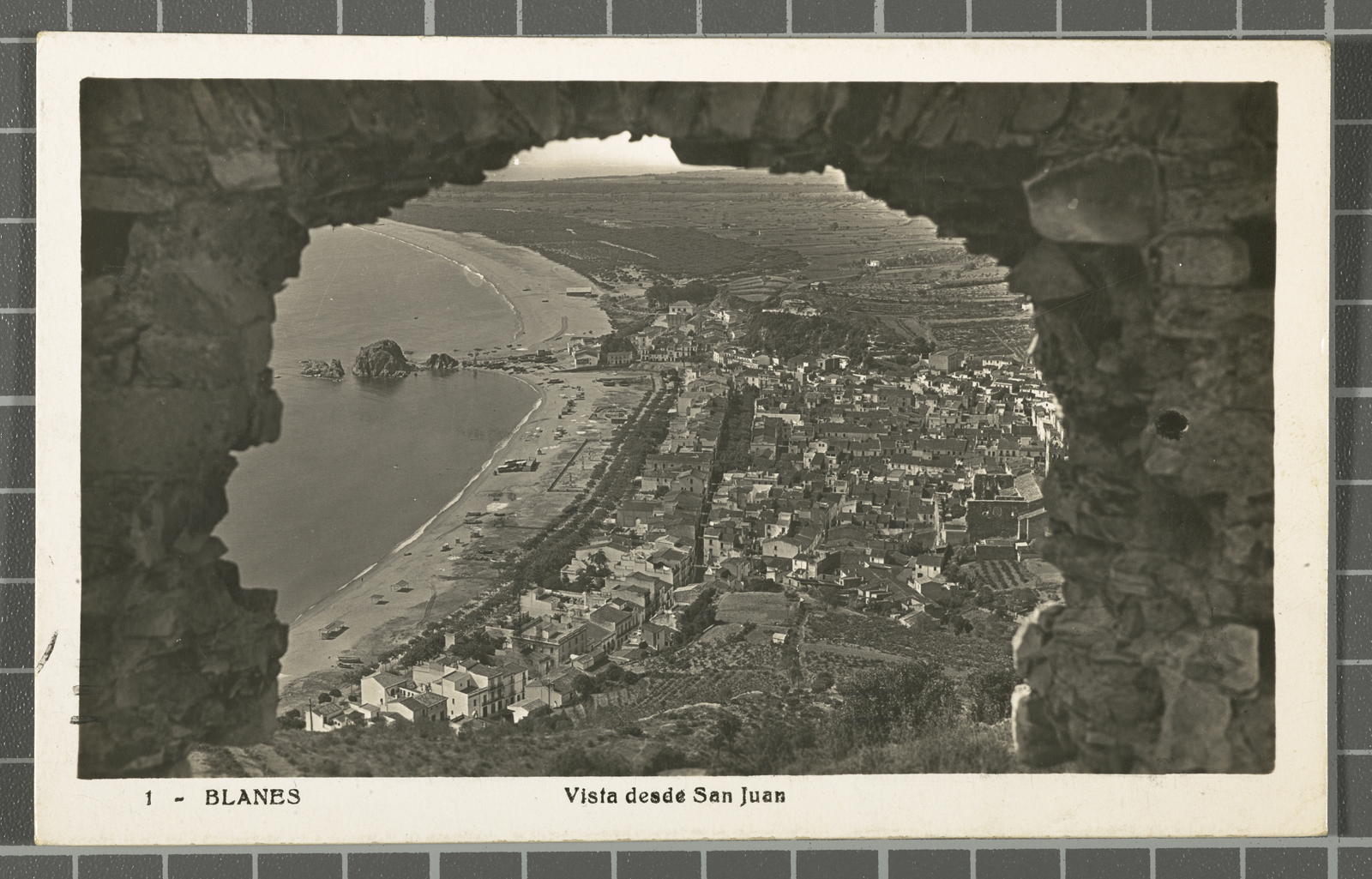 Desconegut, 1 - Blanes. View from San Juan
