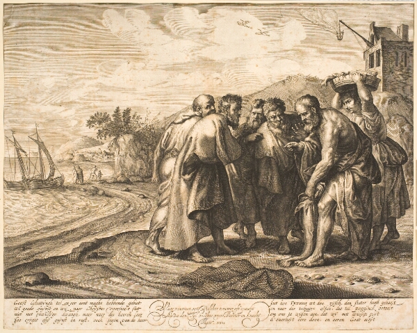 Salomon Savery, Skt. Peter finder mønten i fiskens mund