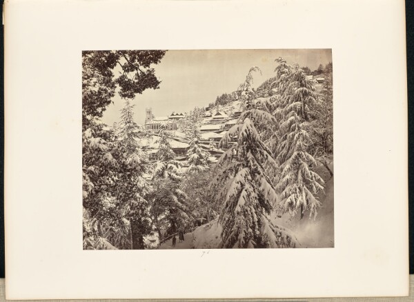 Samuel Bourne, Simla in Winter; The Church, etc., from near the Club