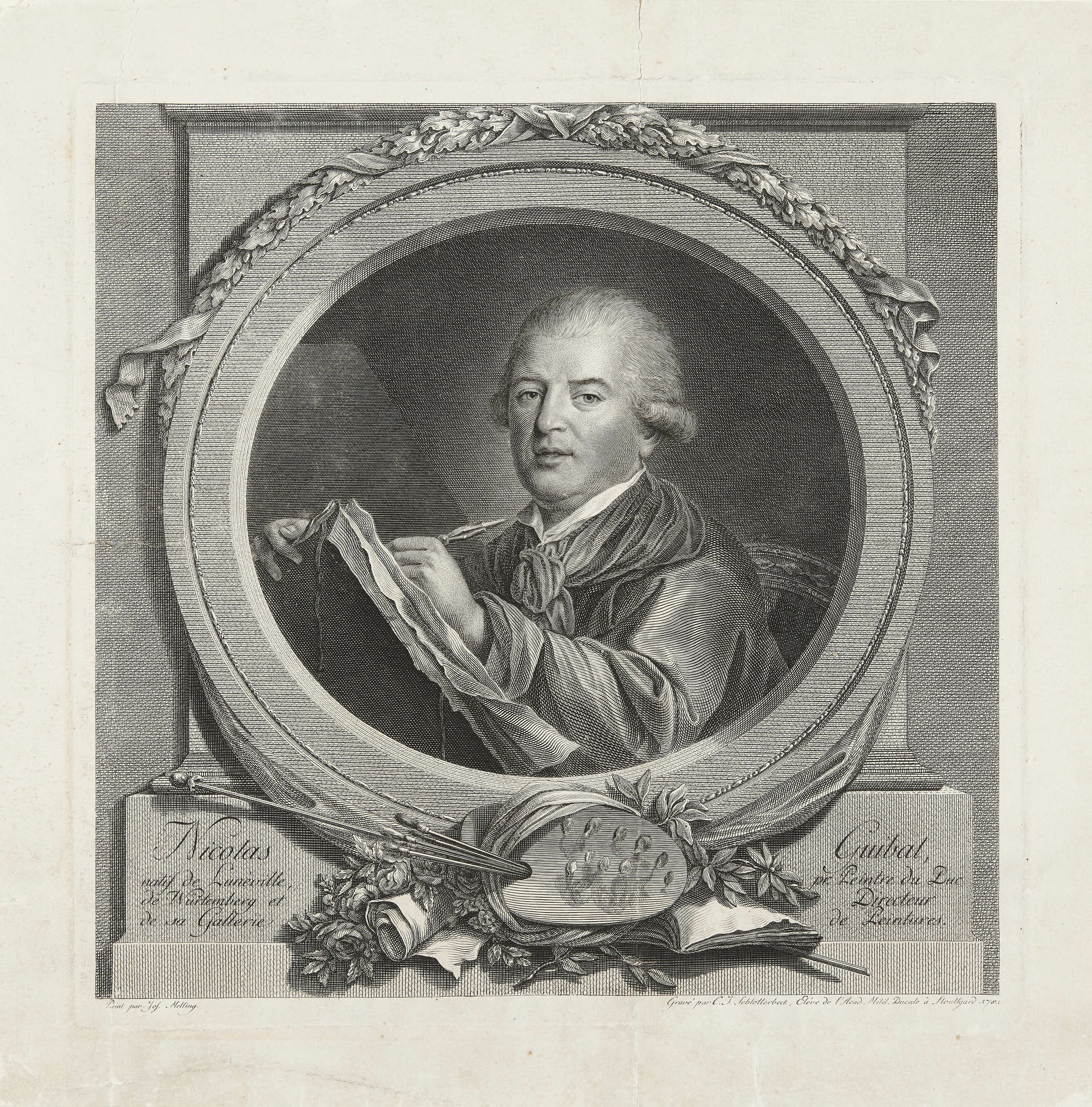 Christian Jakob Schlotterbeck, Bildnis Nicolas Guibal