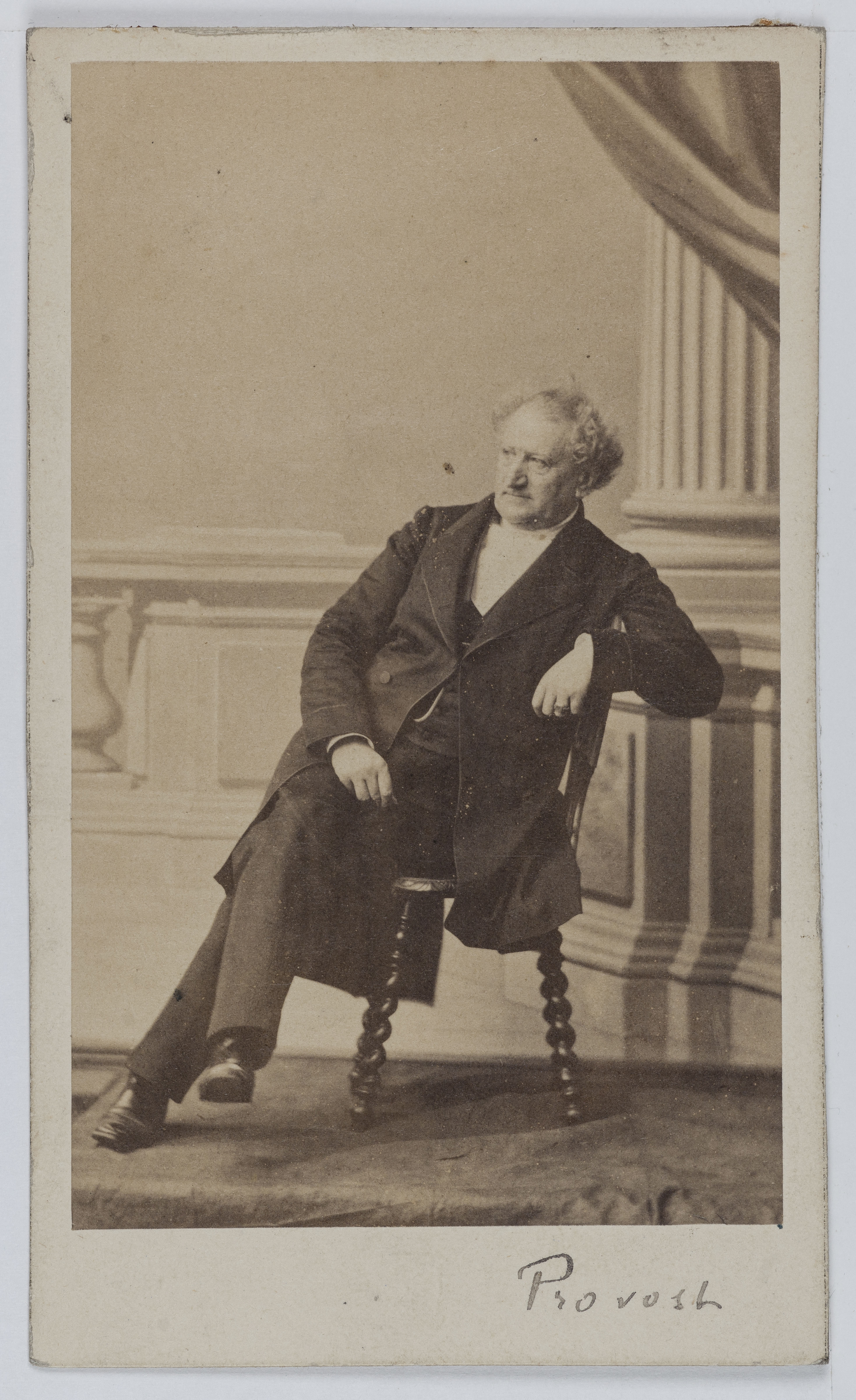 Pierre Petit & Trinquart, Portrait de Jean-Baptiste François Provost (1798-1865), acteur de théâtre entre 1820 et 1864.