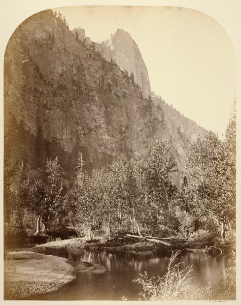 Carleton Watkins, Sentinel (View down the Valley) 3270 ft. Yo Semite.