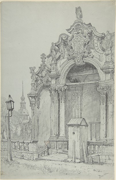 Samuel Prout, The Zwinger, Dresden