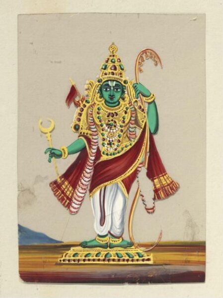 Unknown, One of five paintings of Hindu deities
