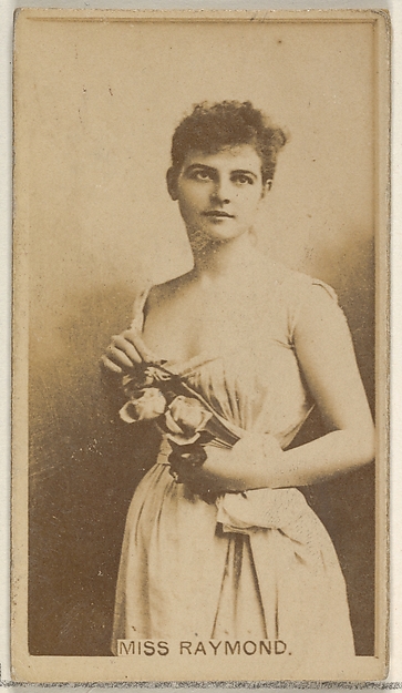 Allen & Ginter, Miss Raymond, from the Actors and Actresses series (N45, Type 8) for Virginia Brights Cigarettes