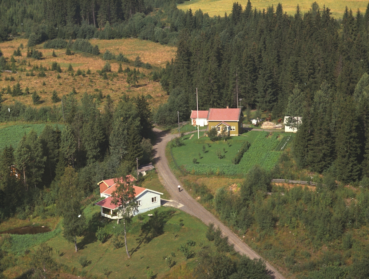 Widerøes Flyveselskap A/S, Flyfoto, Solvang, Veldre, Ringsaker.
