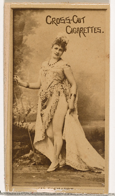 W. Duke, Sons & Co., Unknown Actress, from the Actors and Actresses series (N145-2) issued by Duke Sons & Co. to promote Cross Cut Cigarettes