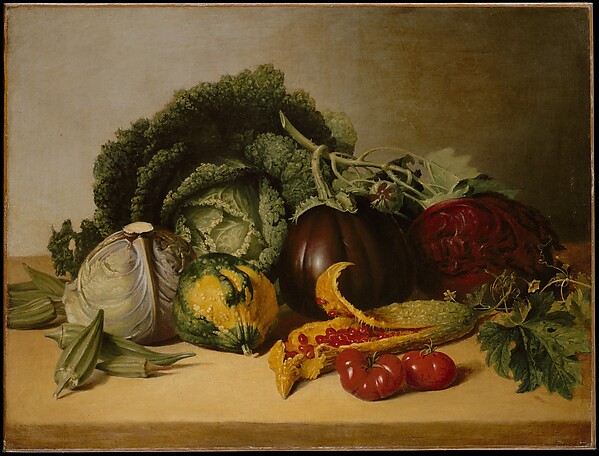 James Peale, Still Life: Balsam Apple and Vegetables