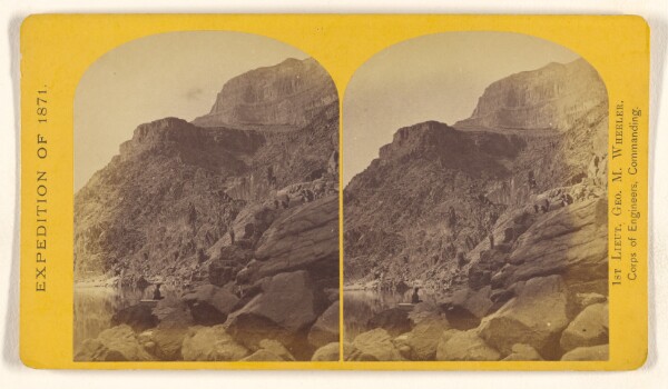 Timothy H. O'Sullivan, View of Grand Canon walls near mouth of Diamond River...