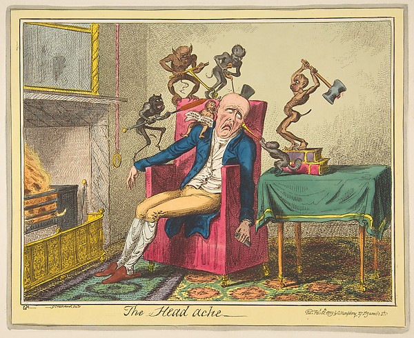 George Cruikshank, The Head Ache