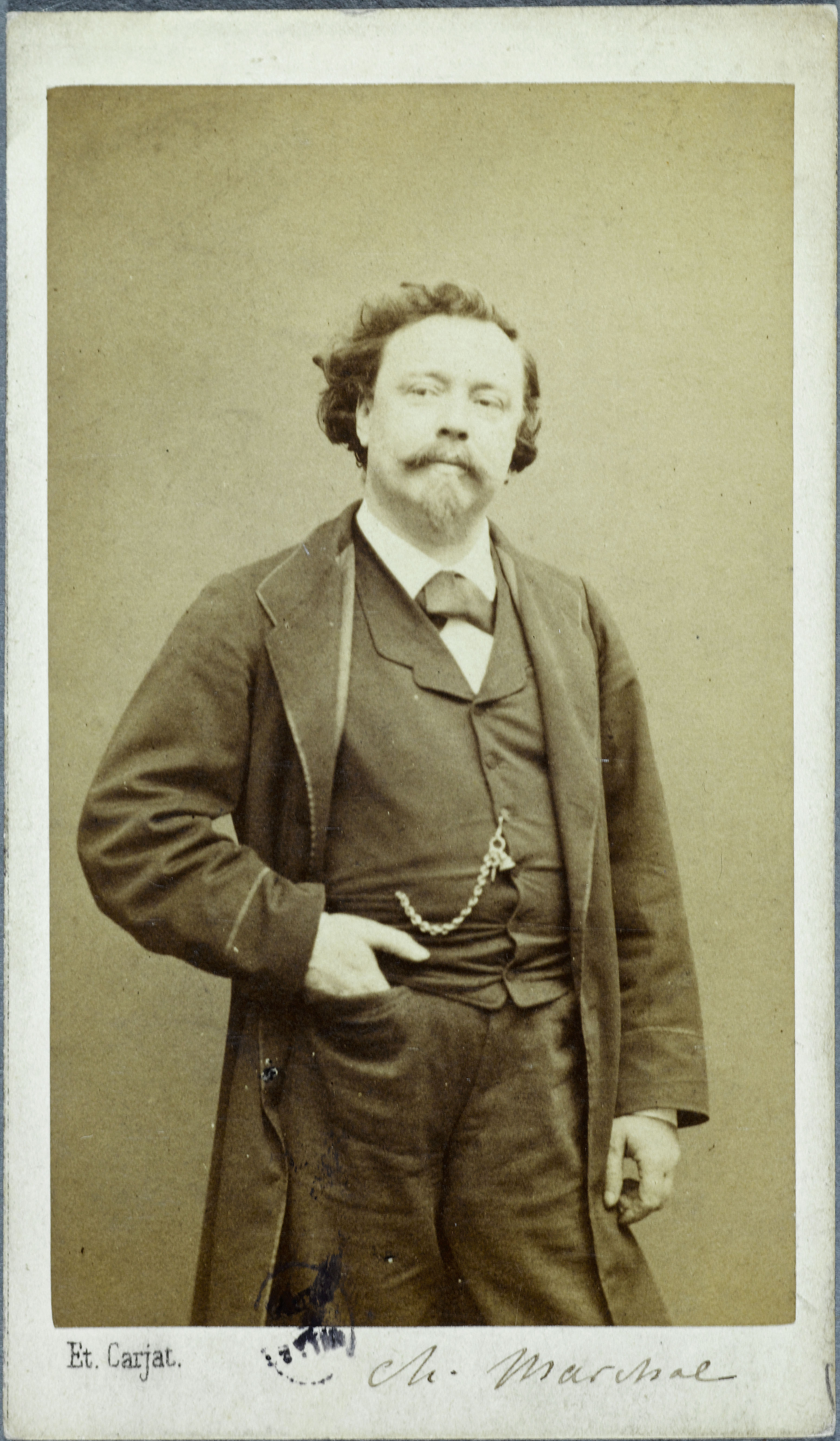 Etienne Carjat, Portrait de Marchal Charles François, (1825-1877), (peintre)