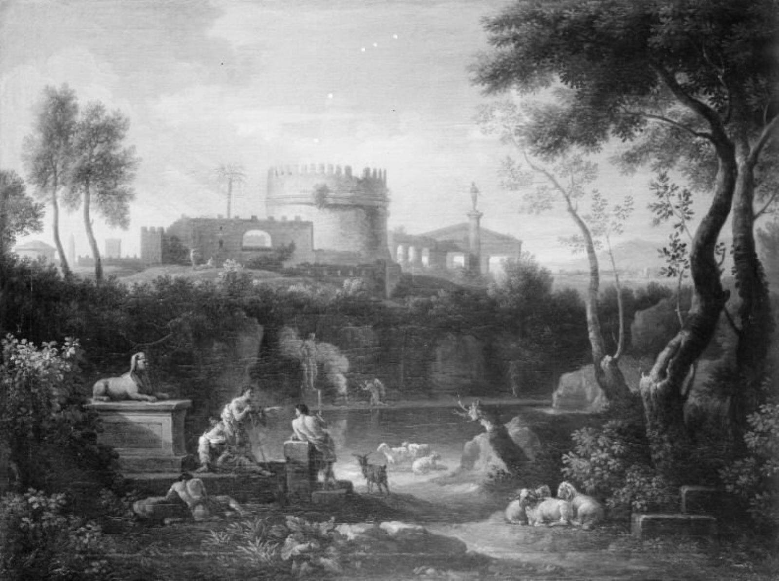 Jan Frans van Bloemen, Landskab med Cecilia Metellas grav