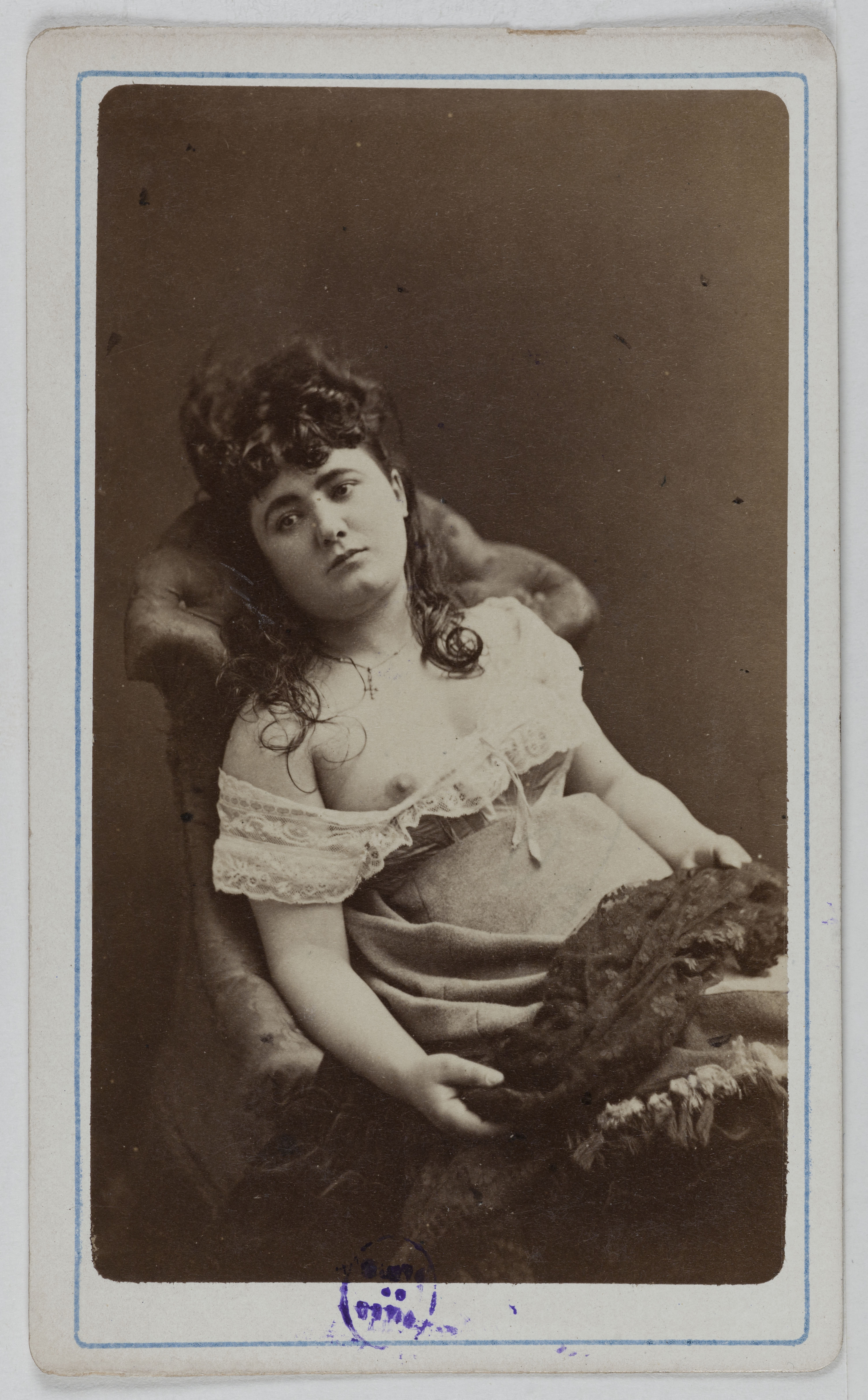 Anonyme, Portrait de Léontine, (actrice)