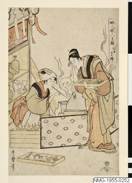 Kitagawa Utamaro, Träsnitt, Bildkonst, 「婦人職人分類, Woodblock, Woodcut, Print