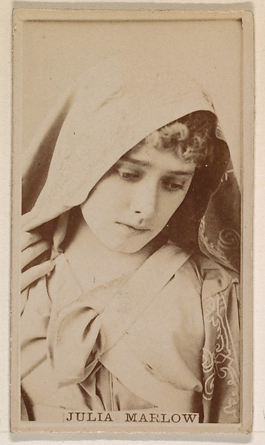 Kinney Brothers Tobacco Company, Julia Marlow, from the Actresses series (N245) issued by Kinney Brothers to promote Sweet Caporal Cigarettes