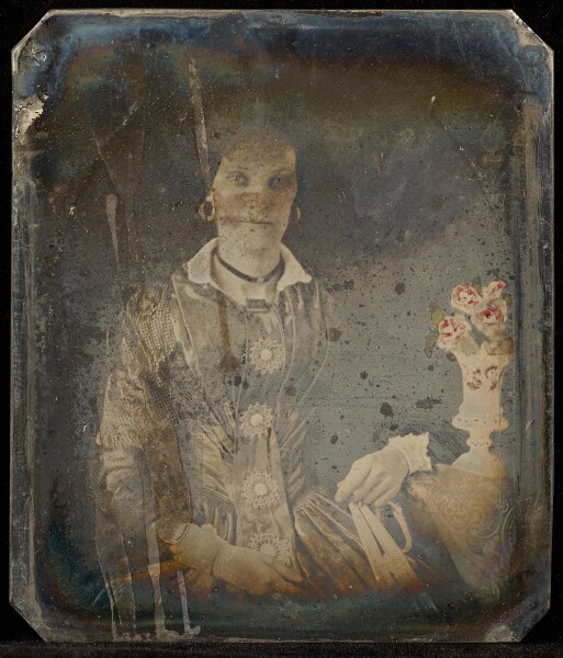 Jacob Byerly, [Portrait of a Seated Woman Holding a Fan]