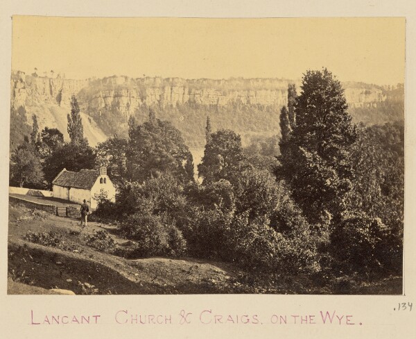 Unknown, [View of Lancaut Church and Craigs on the Wye]