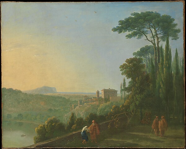 Richard Wilson, Lake Nemi and Genzano from the Terrace of the Capuchin Monastery