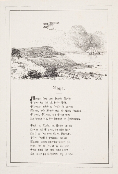 H.P. Hansen, Maagen. Illustration til H.V. Kaalund, "Fabler for Børn"