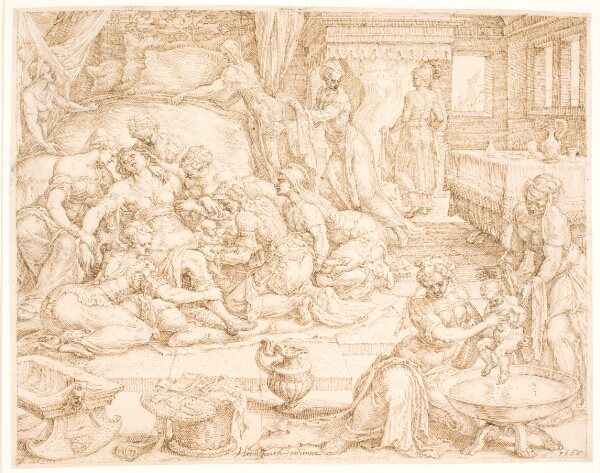 Maarten van Heemskerck, Tamar føder Perez og Zera