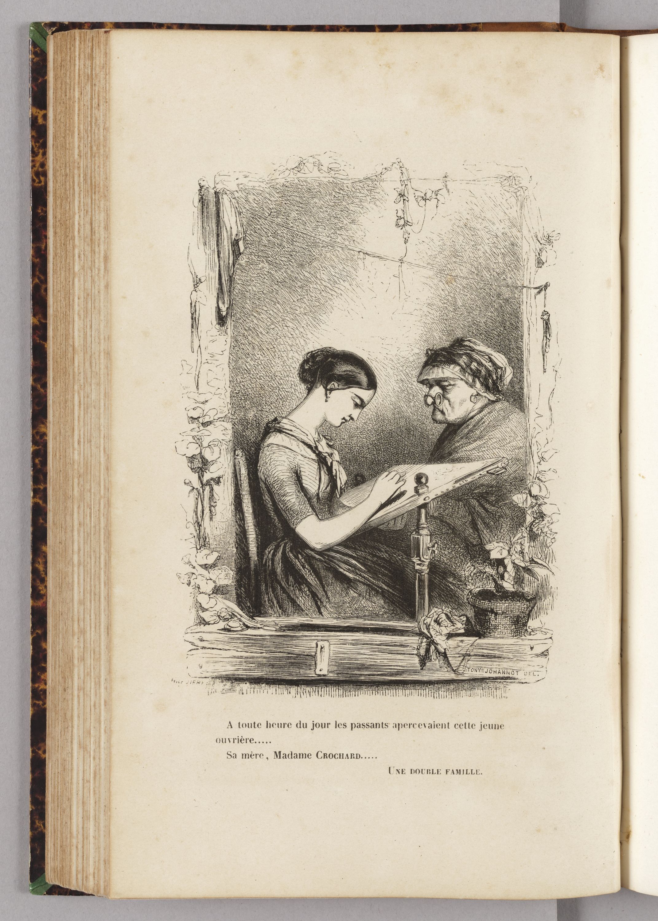 Honoré de Balzac, Madame Crochard et sa fille Caroline