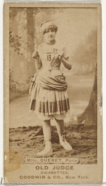 Goodwin & Company, Mlle. Duebet, Paris, from the Actors and Actresses series (N171) for Old Judge Cigarettes