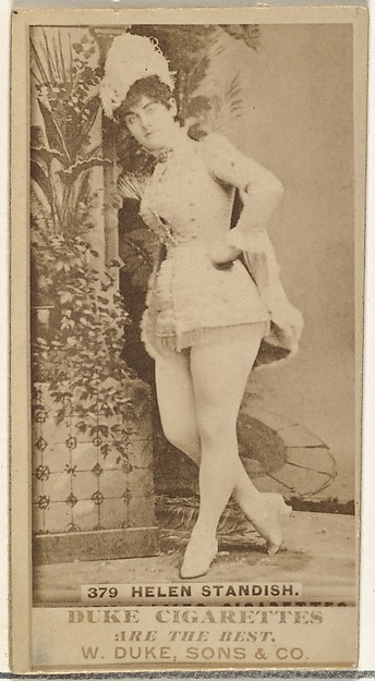 W. Duke, Sons & Co., Card Number 379, Helen Standish, from the Actors and Actresses series (N145-7) issued by Duke Sons & Co. to promote Duke Cigarettes