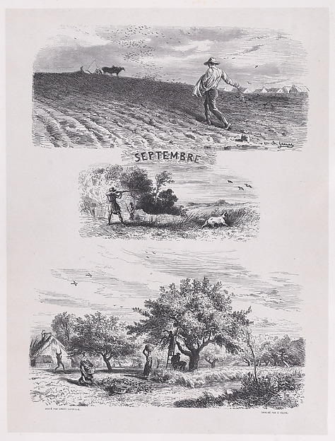 Charles Jacque, September, from "Album of Rustic Subjects"