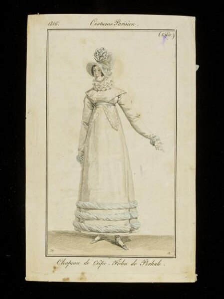 Unknown, Chapeau de Crêpe. Fichu de Perkale.