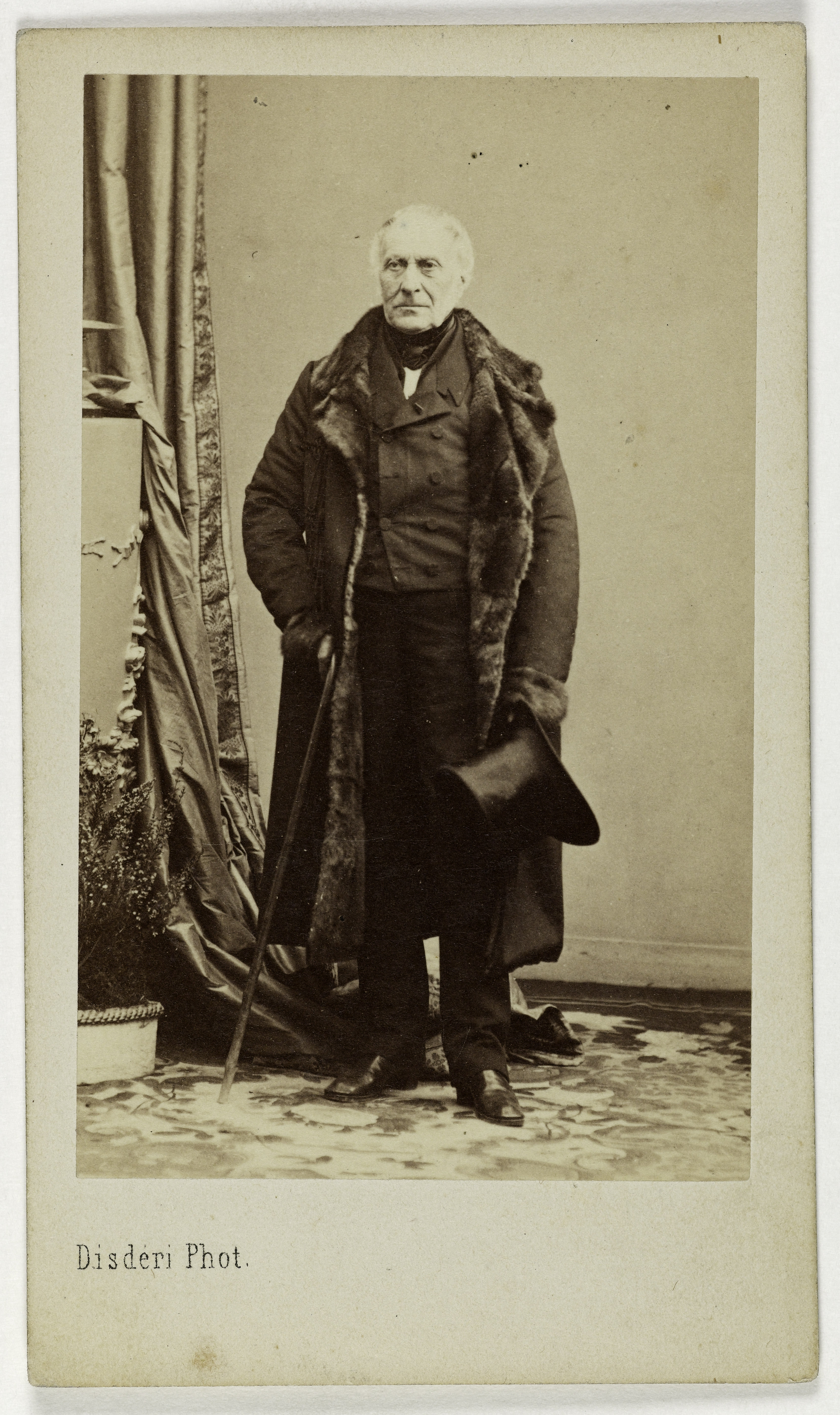 André-Adolphe-Eugène Disdéri, Portrait de François Guizot, (1784-1874), écrivain, homme d'Etat